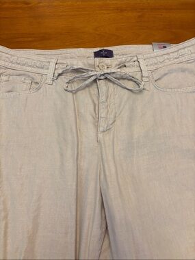 NYDJ - linen wide leg pants, size 12, like new